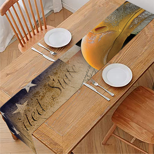 American Dream Of Liberty Print Table Runner