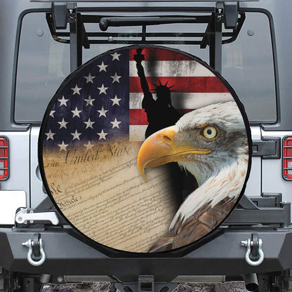 American Dream Of Liberty Print Tire Cover