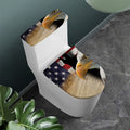 American Dream Of Liberty Print Toilet Lid And Tank Cover Set