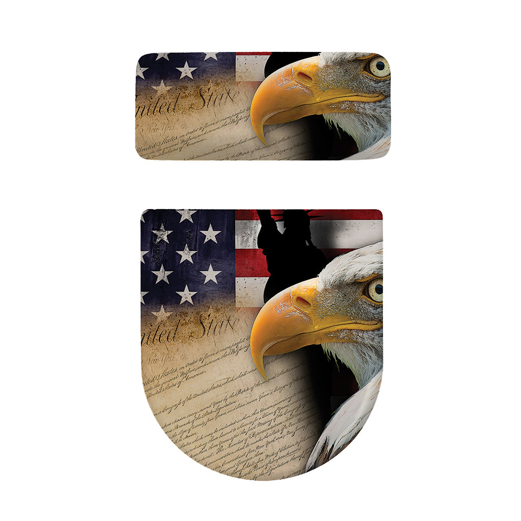 American Dream Of Liberty Print Toilet Lid And Tank Cover Set