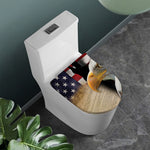 American Dream Of Liberty Print Toilet Lid Cover