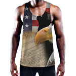 American Dream Of Liberty Print Training Tank Top