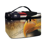 American Dream Of Liberty Print Travel Makeup Bag