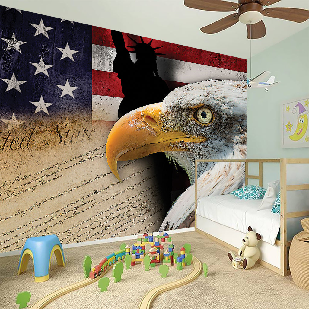 American Dream Of Liberty Print Wall Sticker