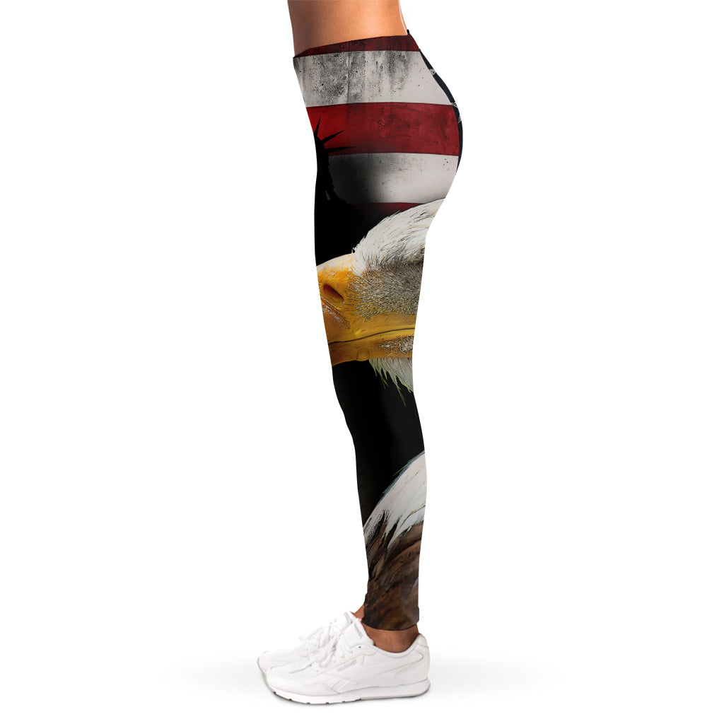 American Dream Of Liberty Print Women's Leggings