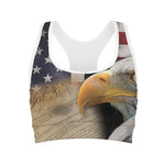 American Dream Of Liberty Print Women's Sports Bra