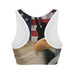 American Dream Of Liberty Print Women's Sports Bra
