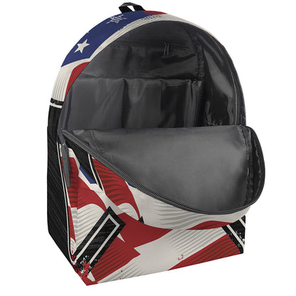 American Firefighter Emblem Print Backpack