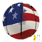 American Firefighter Emblem Print Basketball