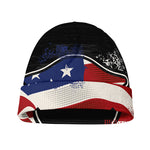 American Firefighter Emblem Print Beanie