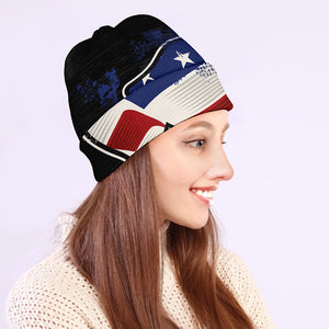 American Firefighter Emblem Print Beanie