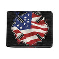 American Firefighter Emblem Print Bifold Wallet