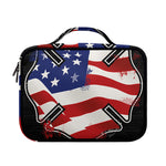 American Firefighter Emblem Print Briefcase Bible Bag