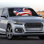 American Firefighter Emblem Print Car Windshield Sun Shade