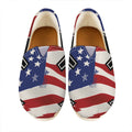American Firefighter Emblem Print Casual Shoes