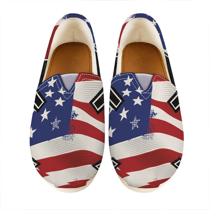 American Firefighter Emblem Print Casual Shoes