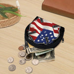 American Firefighter Emblem Print Coin Purse