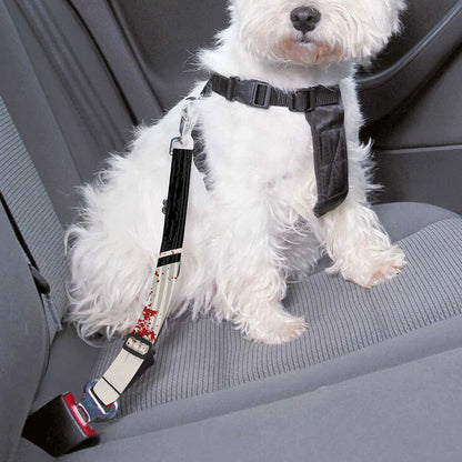 American Firefighter Emblem Print Dog Seat Belt