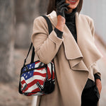 American Firefighter Emblem Print Double Strap Bible Bag