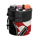 American Firefighter Emblem Print Drawstring Makeup Bag