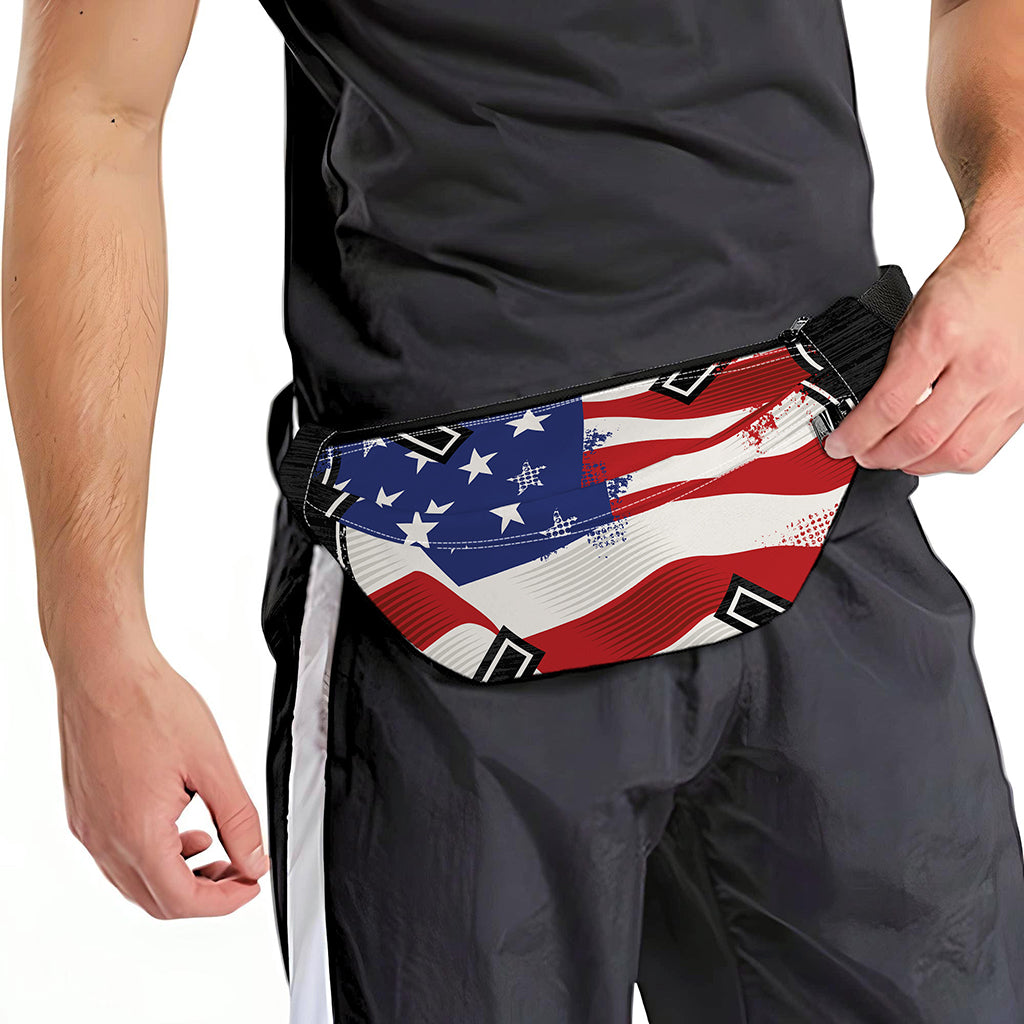 American Firefighter Emblem Print Fanny Pack