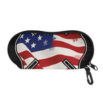 American Firefighter Emblem Print Glasses Case