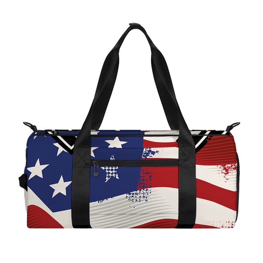 American Firefighter Emblem Print Gym Bag