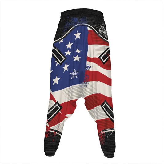 American Firefighter Emblem Print Hammer Pants