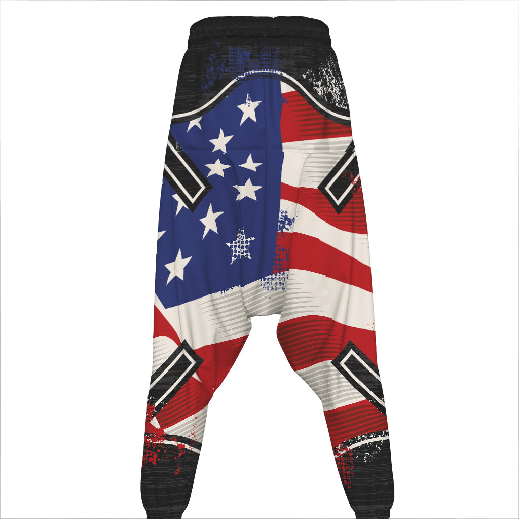 American Firefighter Emblem Print Hammer Pants