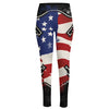 American Firefighter Emblem Print High-Waisted Pocket Leggings