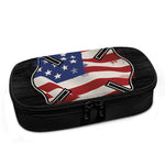 American Firefighter Emblem Print Insulin Cooler Travel Case