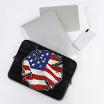 American Firefighter Emblem Print Laptop Sleeve