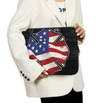 American Firefighter Emblem Print Laptop Sleeve