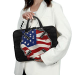 American Firefighter Emblem Print Laptop Sleeve With Handle