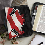 American Firefighter Emblem Print Leather Bible Cover
