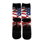 American Firefighter Emblem Print Long Socks