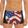 American Firefighter Emblem Print Men's Short Boxer Briefs