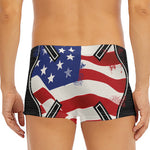 American Firefighter Emblem Print Men's Short Boxer Briefs