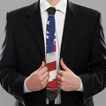 American Firefighter Emblem Print Necktie
