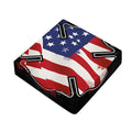 American Firefighter Emblem Print Outdoor Seat Cushion Cover