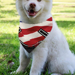 American Firefighter Emblem Print Over The Collar Dog Bandana