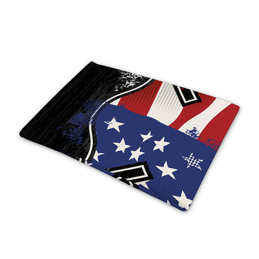 American Firefighter Emblem Print Pet Cooling Mat Cover