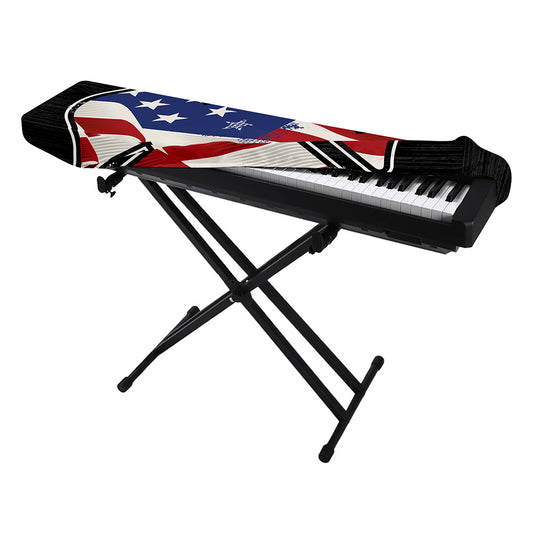 American Firefighter Emblem Print Piano Keyboard Cover