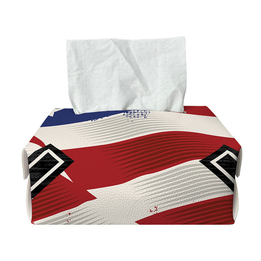 American Firefighter Emblem Print Rectangle Tissue Box Cover