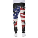 American Firefighter Emblem Print Scuba Joggers