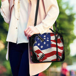 American Firefighter Emblem Print Shoulder Strap Bible Bag