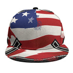 American Firefighter Emblem Print Snapback Cap