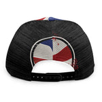 American Firefighter Emblem Print Snapback Cap