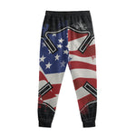 American Firefighter Emblem Print Sweatpants