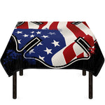 American Firefighter Emblem Print Tablecloth